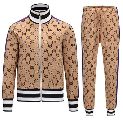 vintage gucci mens tracksuit|gucci tracksuit men's price.